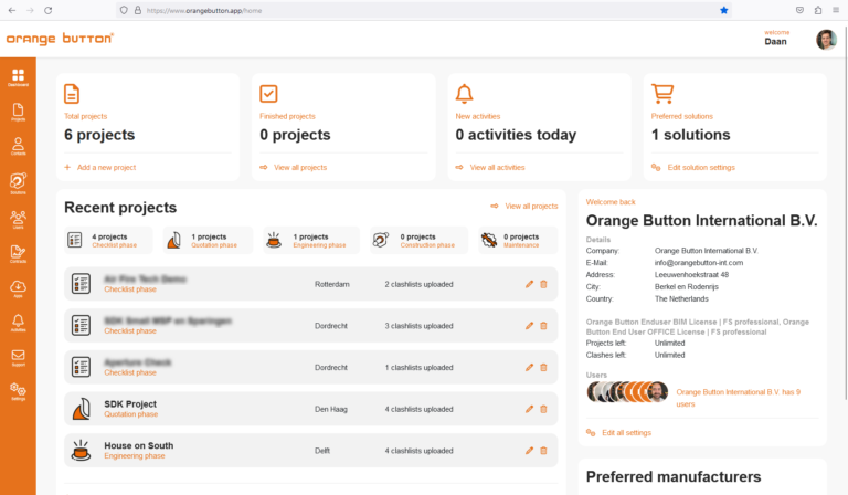 Products Orange Button